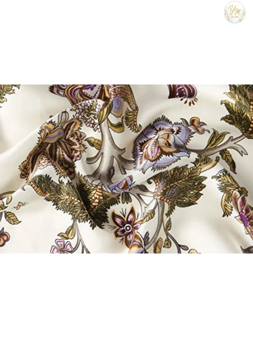 100% Silk Large Square Scarf Wrap 42x42 Charmeuse Fashion Accessory